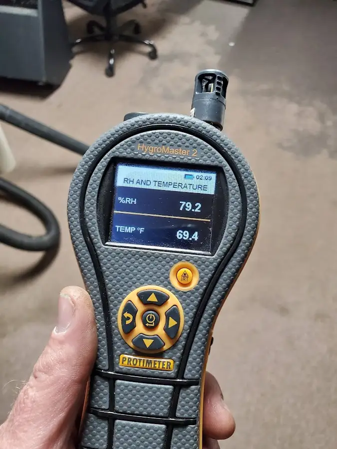 Moisture meter humidity assessment for Fire & Smoke Damage Restoration in Alvin