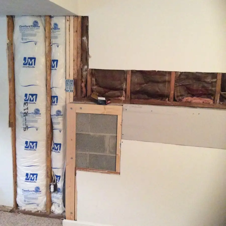 Wall insulation replacement during Odor Removal & Deodorization in Alvin
